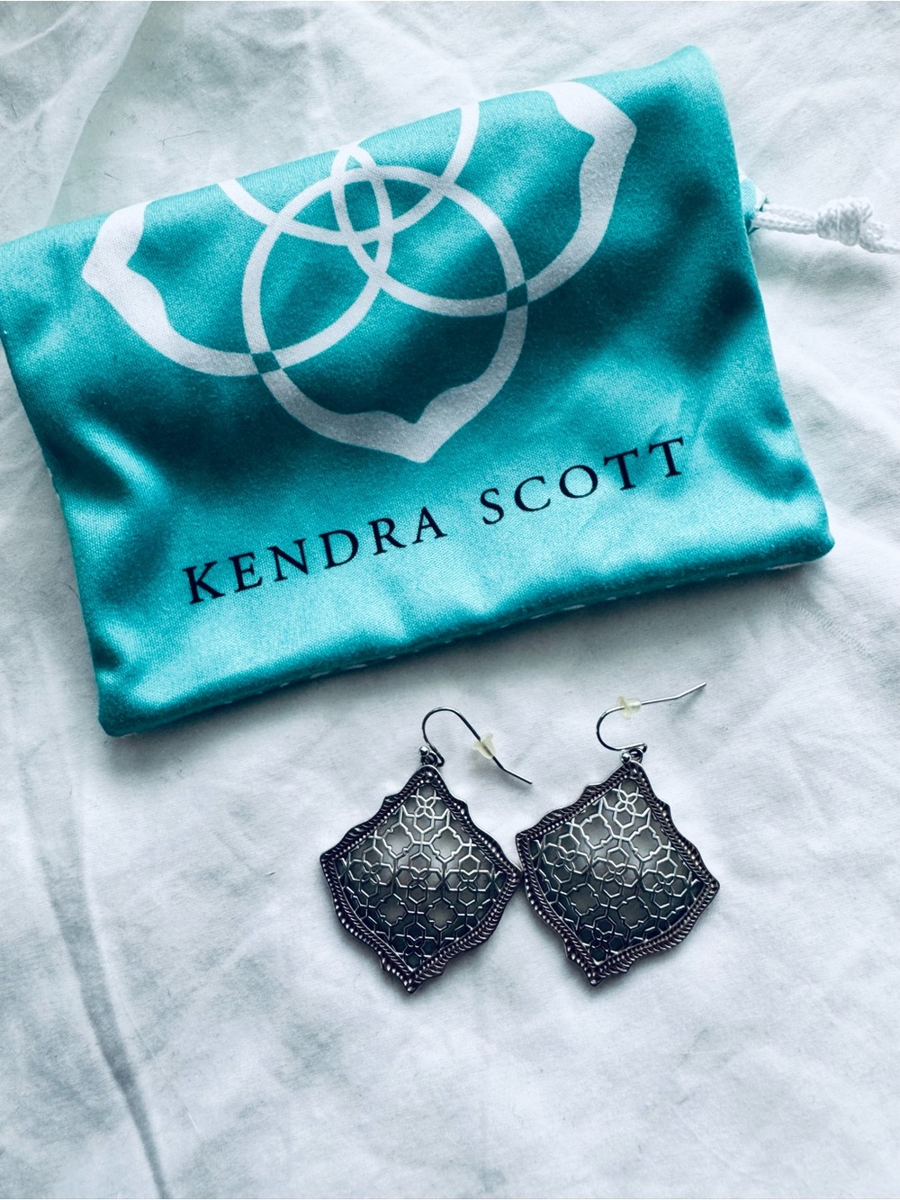 Kendra Scott Silver Filigree Earrings